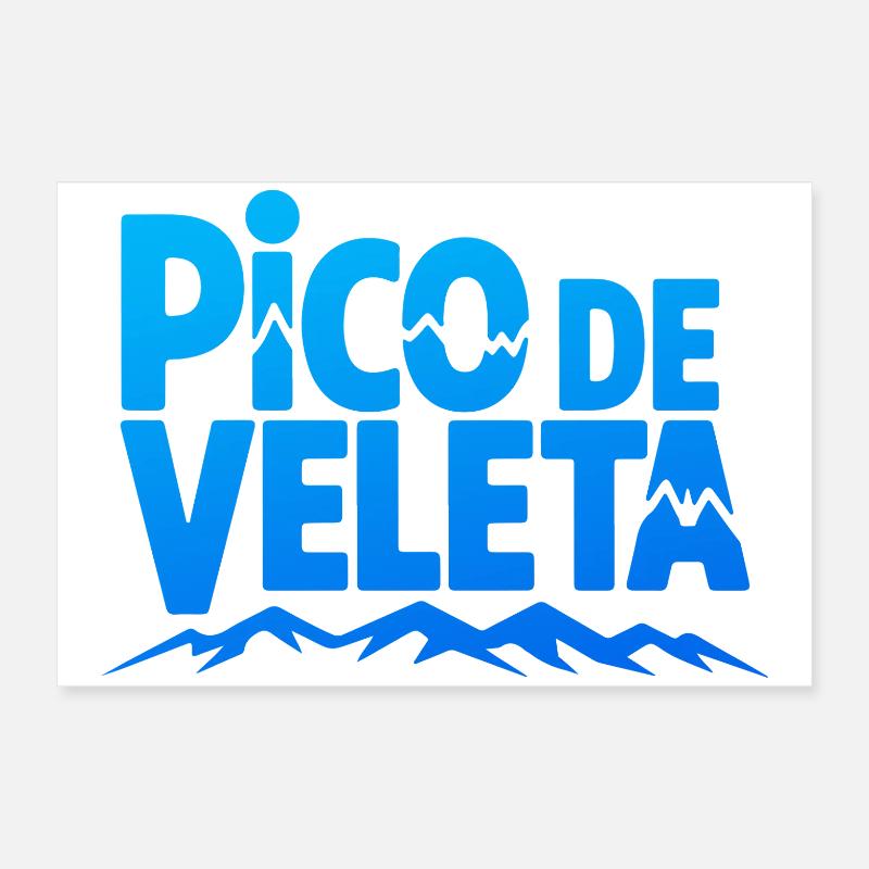 Pico de Veleta Pic Moderne Graphique Poster 60 x 40 cm