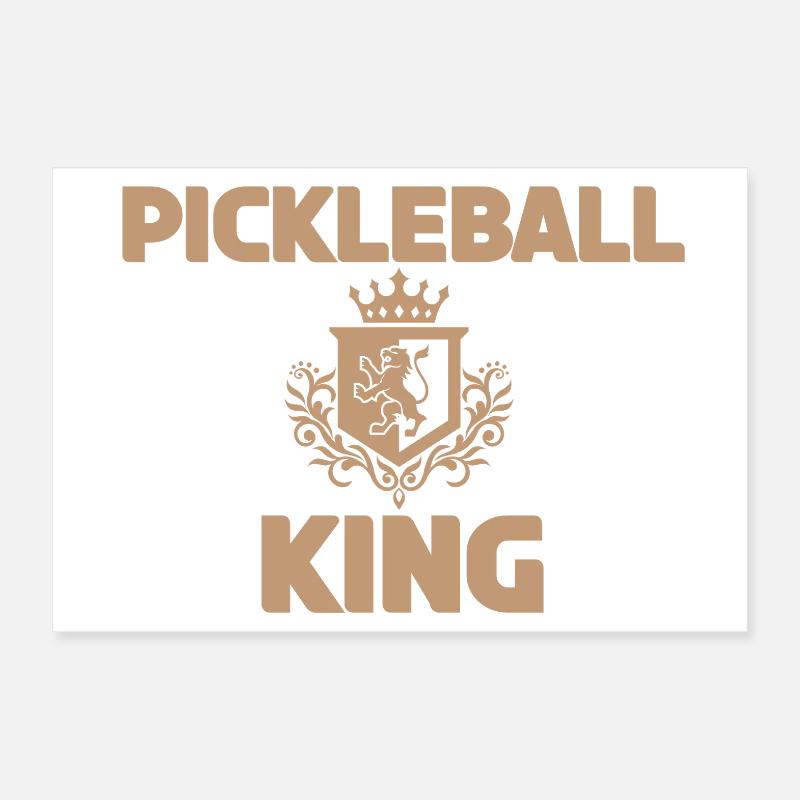 Conception de motif Pickleball King Poster 60 x 40 cm