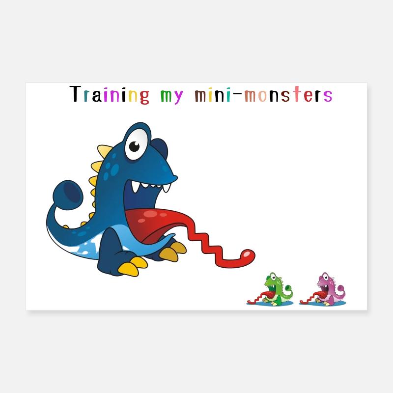 Training My Monsters Poster 24" x 16" (60x40 cm)
