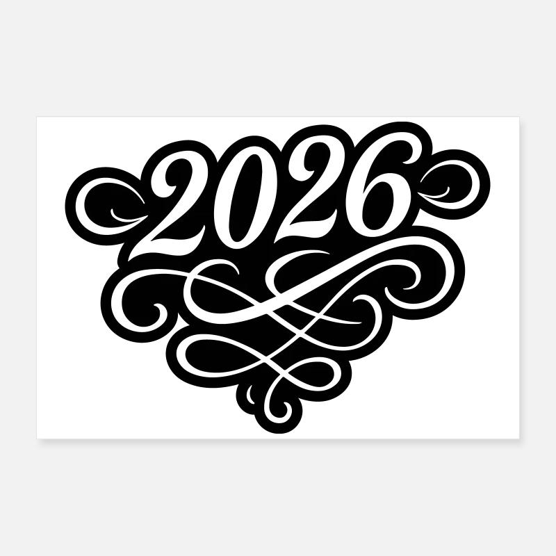 2026 Jahr Poster 60x40 cm