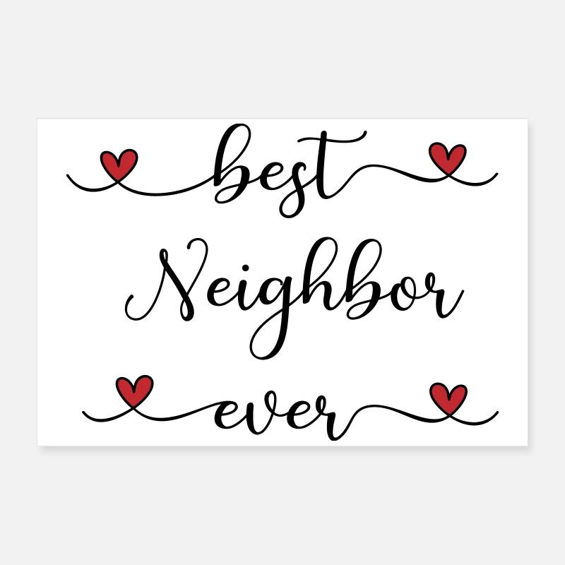 bester Nachbar Poster 60x40 cm