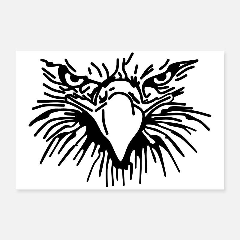 Böser Greif,Vogel,Geier,Adler,Raubvogel Poster 60x40 cm