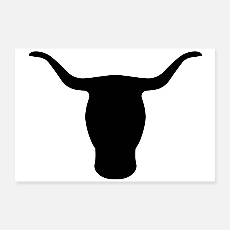 Bull's Head Poster 24" x 16" (60x40 cm)