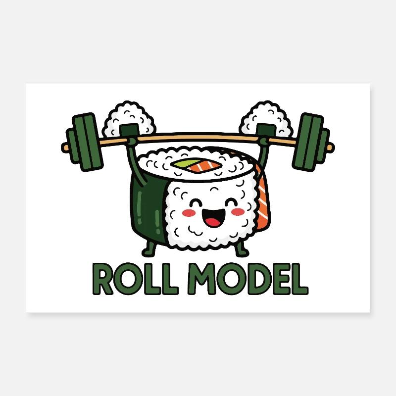 Force du sushi Poster 60 x 40 cm