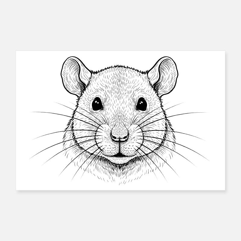 Ratte Poster 60x40 cm