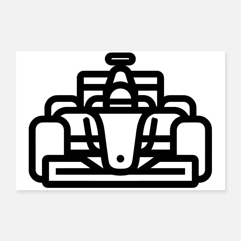 voiture de course Poster 60 x 40 cm