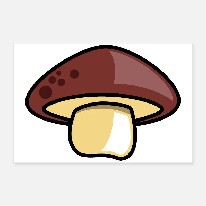 Symbole d’idée cadeau champignon champignon Poster 60 x 40 cm