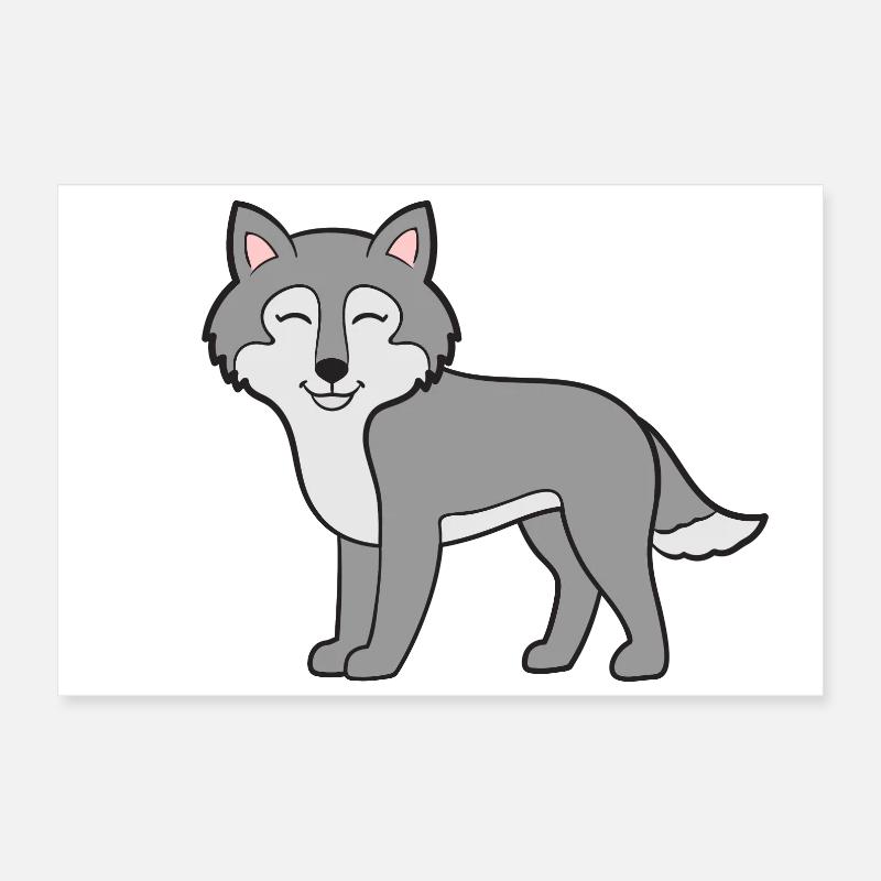 Wolf Wölfe Poster 60x40 cm