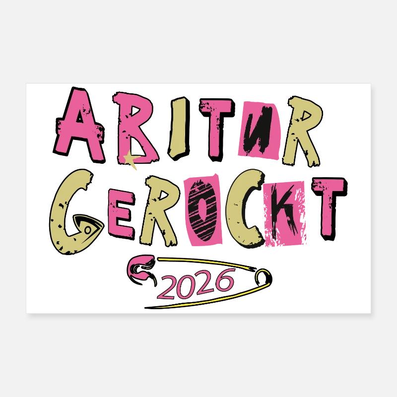 L’Abitur a été un choc Poster 60 x 40 cm