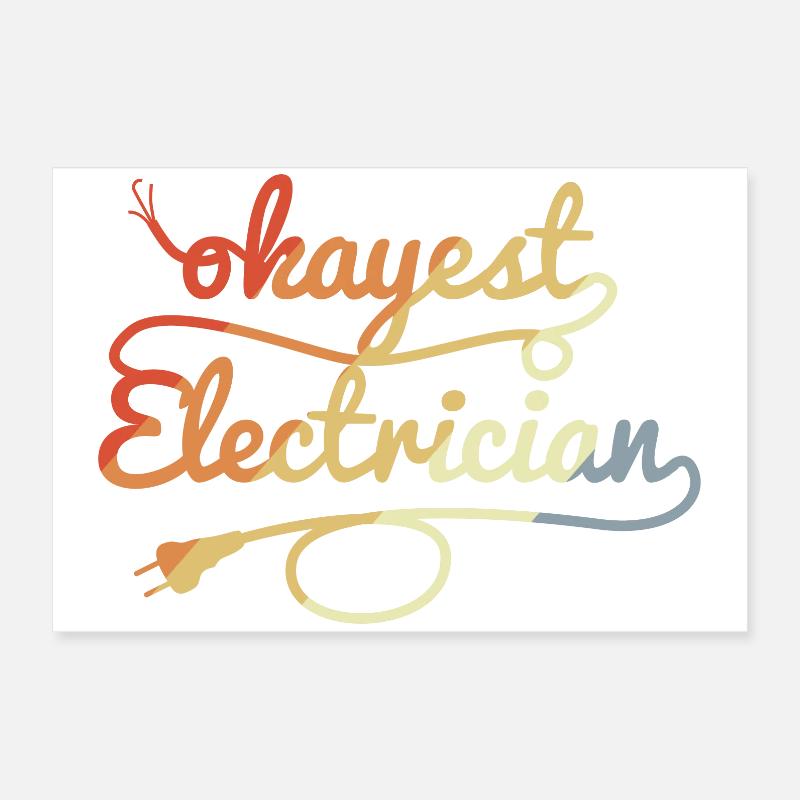 Blague d’électricien Poster 60 x 40 cm