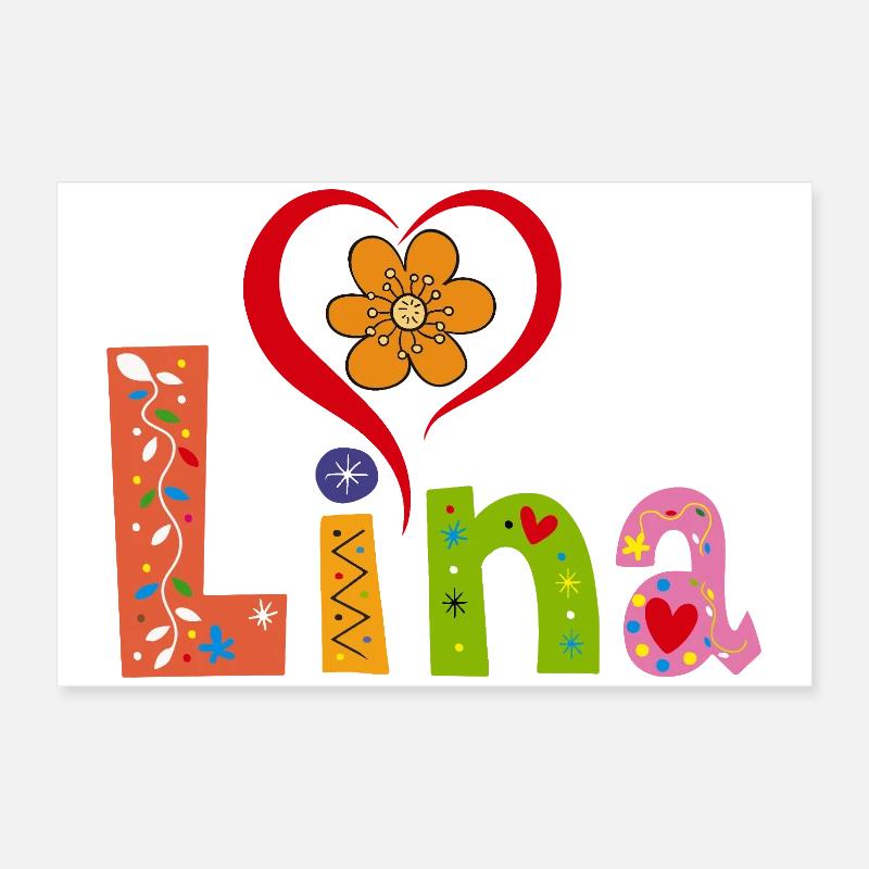 Lina Nom Tee Poster 60 x 40 cm