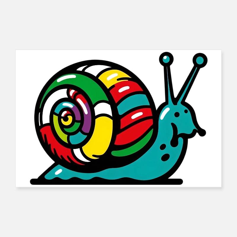 Schnecke Poster 60x40 cm
