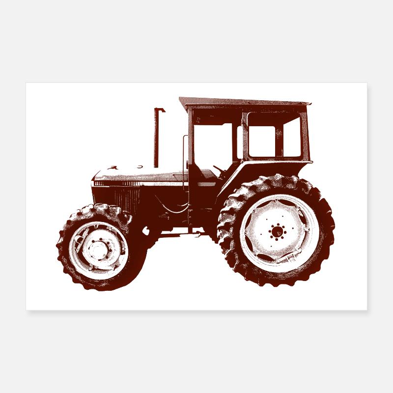 Constructeur de tracteurs Poster 60 x 40 cm