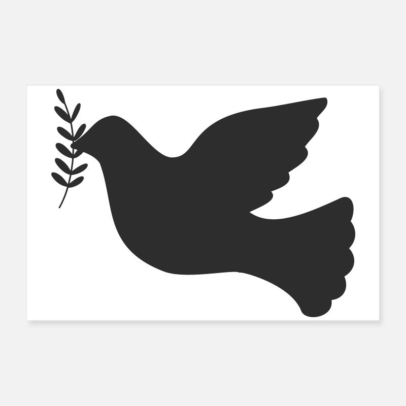 Friedenstaube Frieden Symbol Poster 60x40 cm