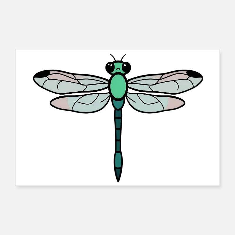 Libelle Poster 60x40 cm
