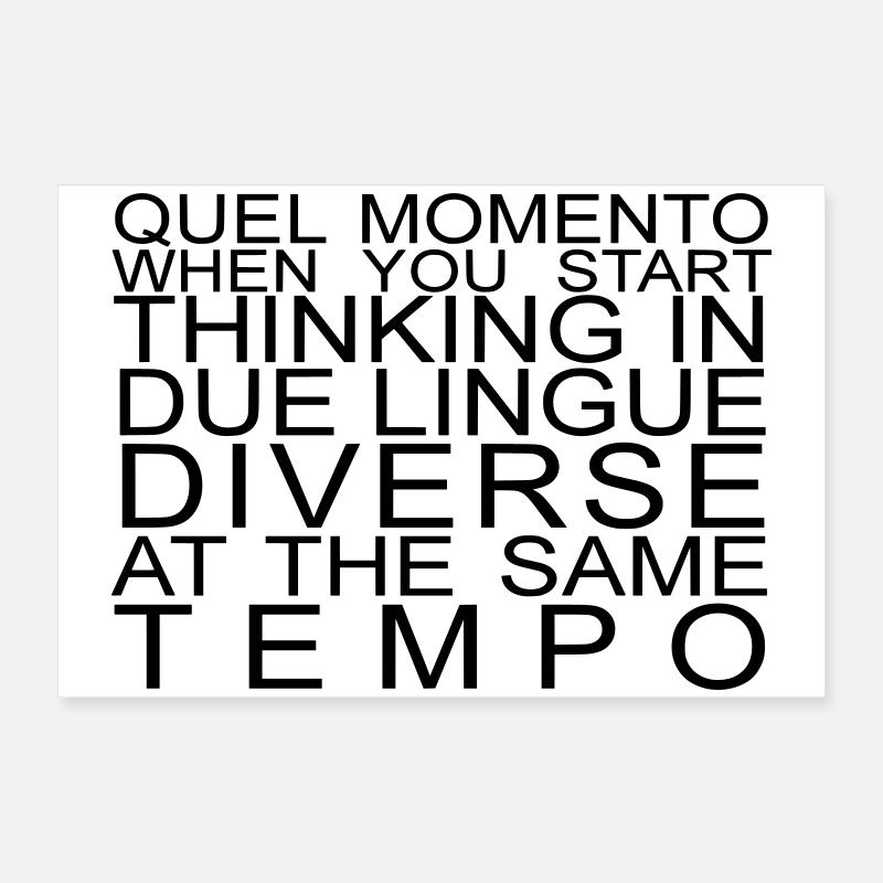 phrase ambiguë Poster 60 x 40 cm