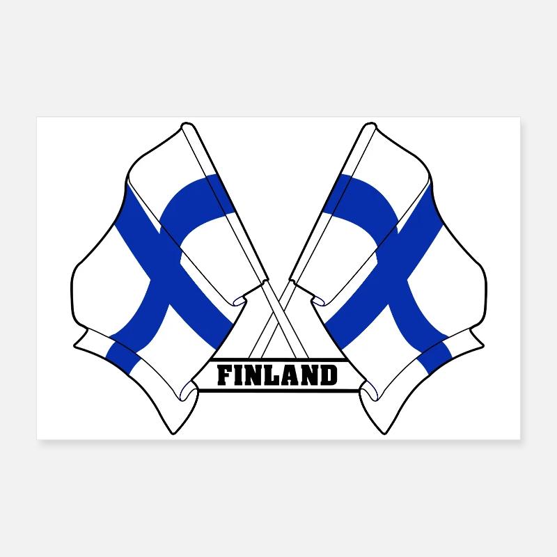 Finlande Poster 60 x 40 cm