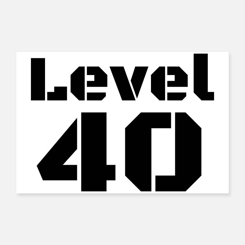 Niveau 40 Poster 60 x 40 cm