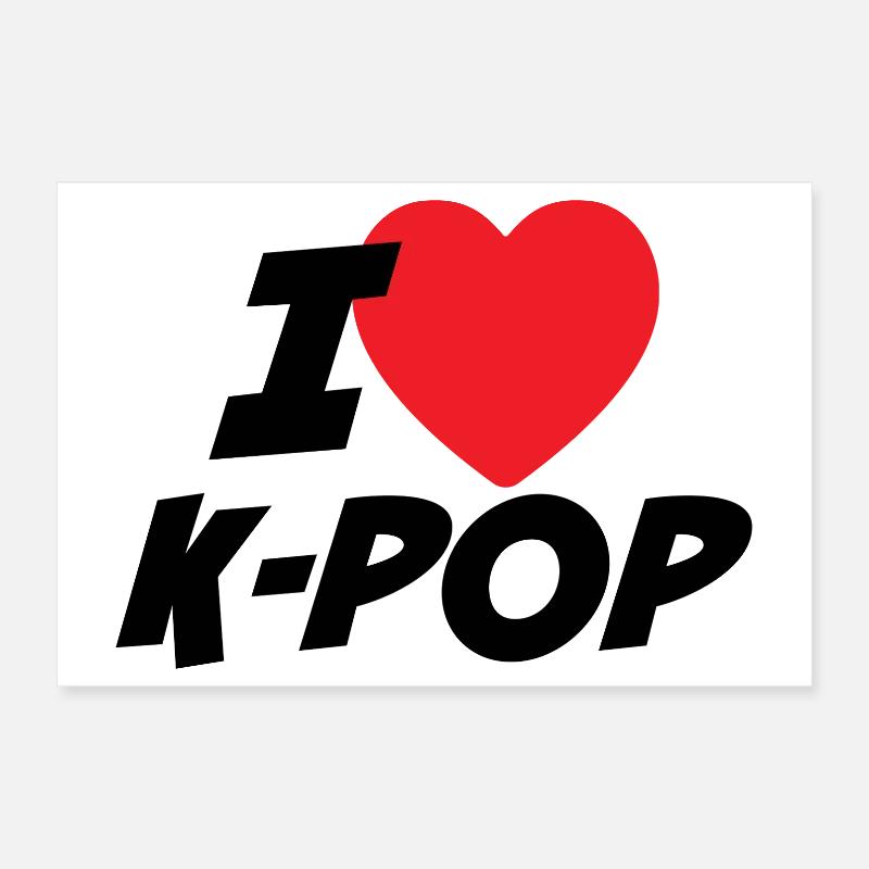 J’adore la K-pop Poster 60 x 40 cm