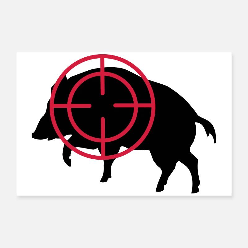 boar Poster 24" x 16" (60x40 cm)