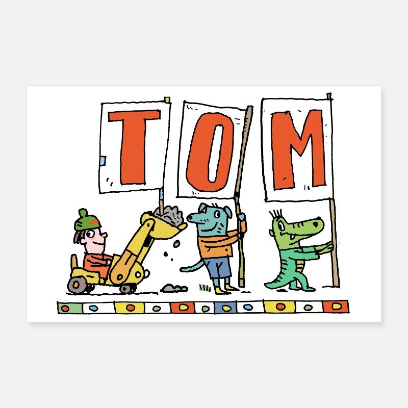 C’est l’anniversaire de TOM Poster 60 x 40 cm