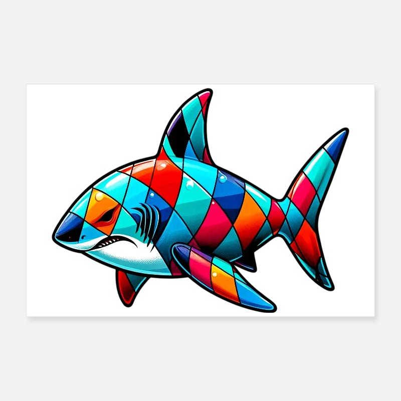 Shark Poster 24" x 16" (60x40 cm)