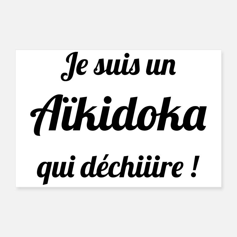 Ich bin ein Aikido, das großartig ist! Aikido Poster 60x40 cm
