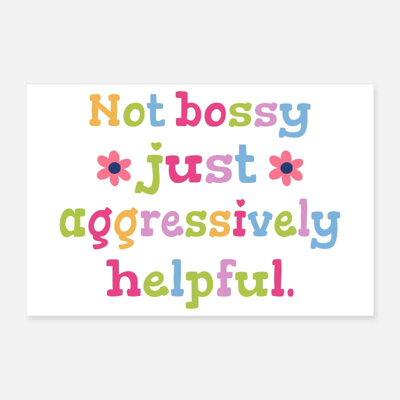 Not determining, just helpful humor Poster 24" x 16" (60x40 cm)