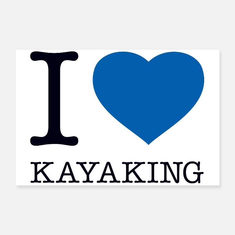 J’ADORE KAYAK Kayak Paddle Poster 60 x 40 cm