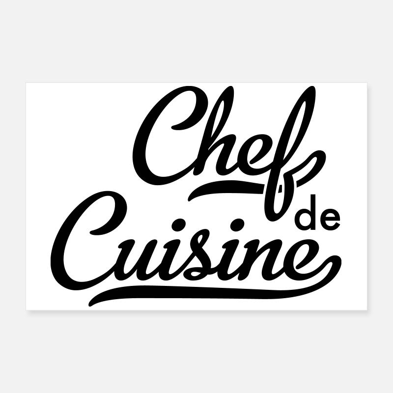 Chef de Cuisine Poster 60x40 cm