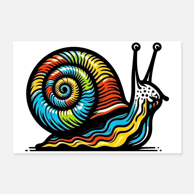 Snail Poster 24" x 16" (60x40 cm)