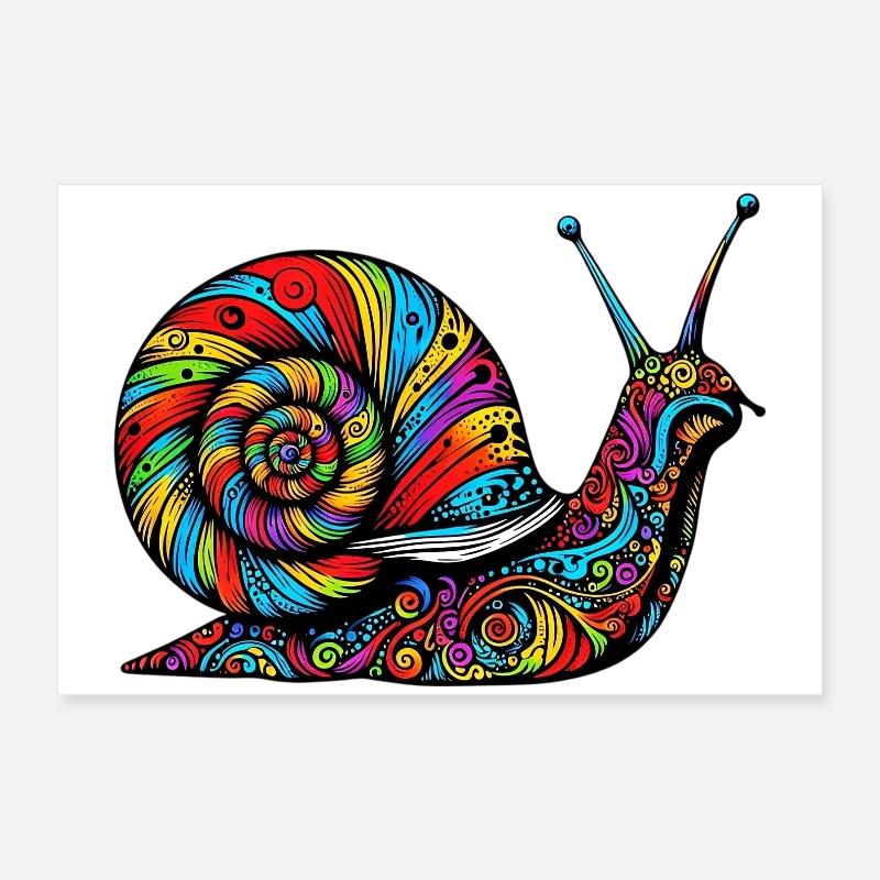 Schnecke Poster 60x40 cm