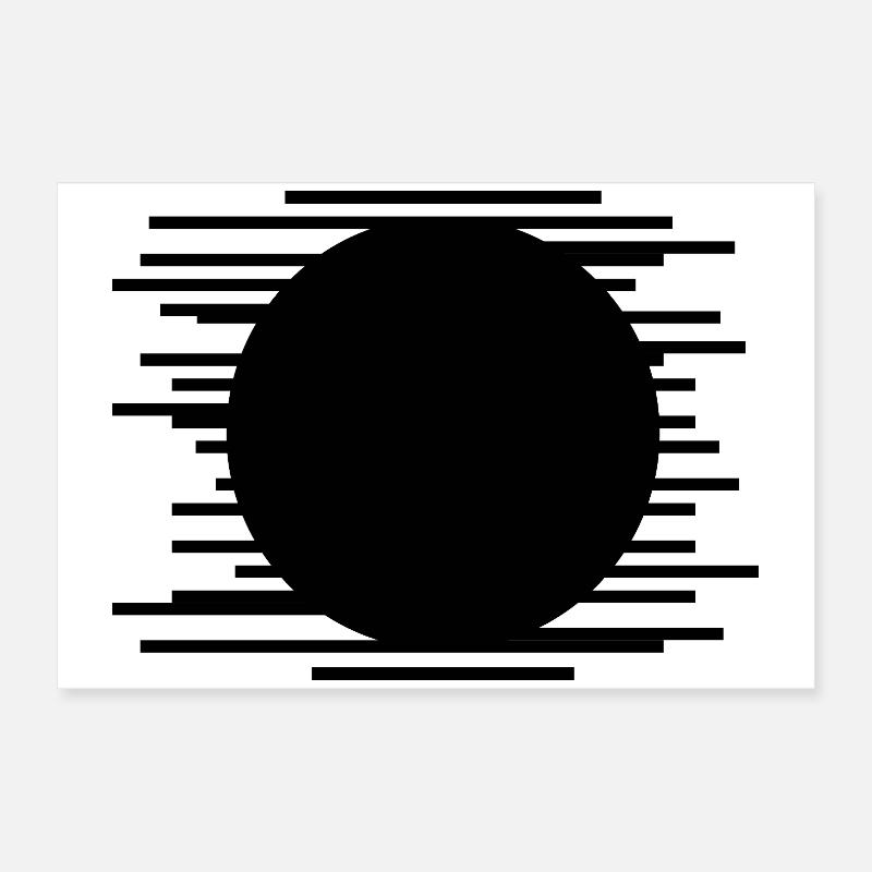 Minimalist Lines pattern design Poster 24" x 16" (60x40 cm)