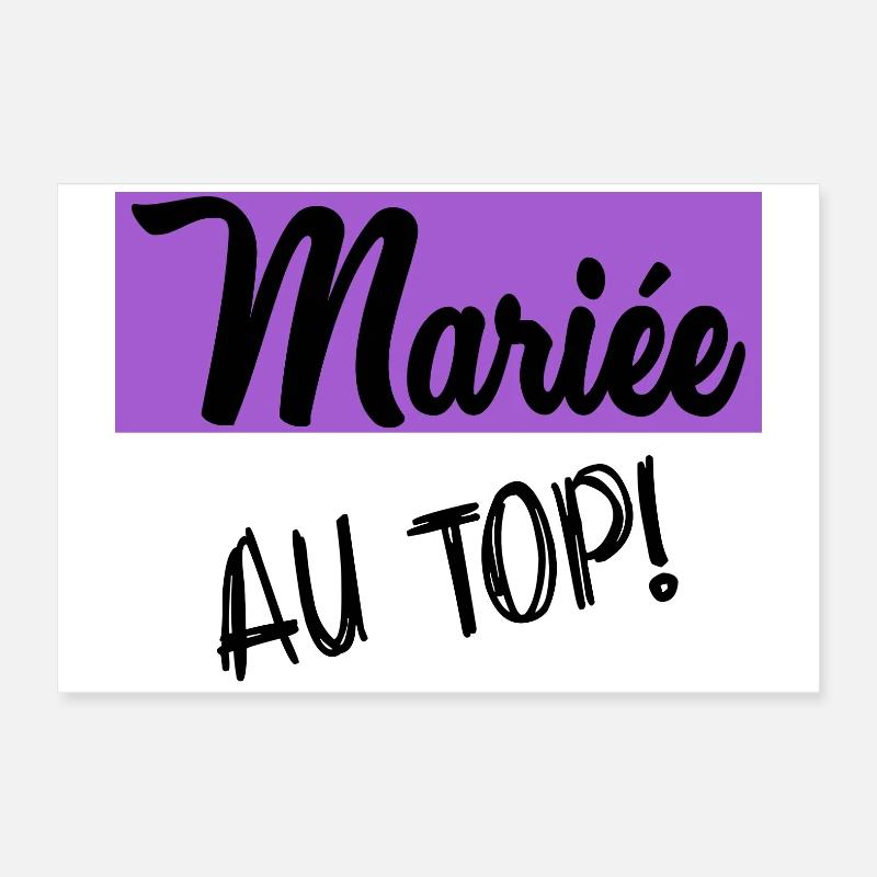 FUTURE MARIEE. EVJF. MARIEE. TEAM. TEAM MARIEE Poster 60 x 40 cm