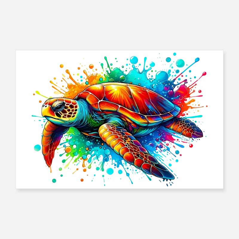 Turtle Poster 24" x 16" (60x40 cm)
