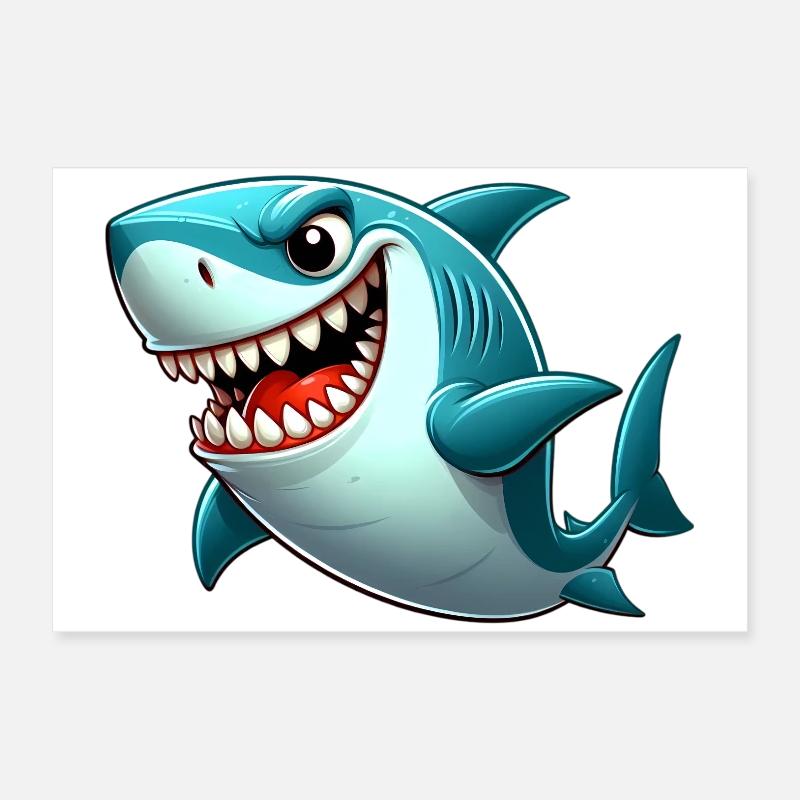 Shark Poster 24" x 16" (60x40 cm)