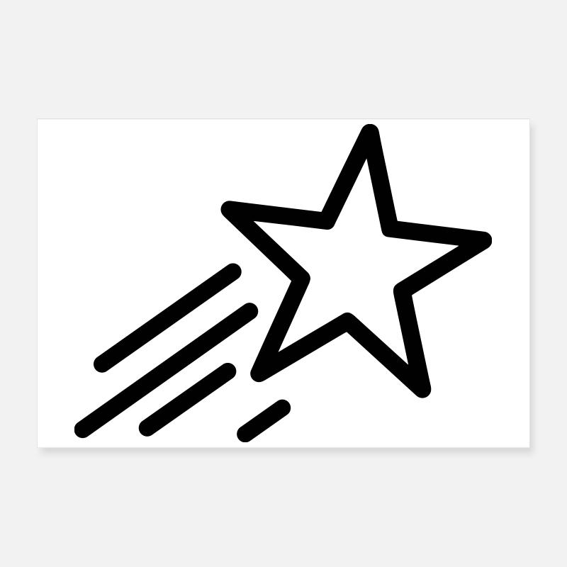 shooting star Poster 24" x 16" (60x40 cm)