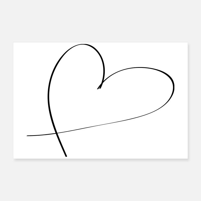 Herz Poster 60x40 cm