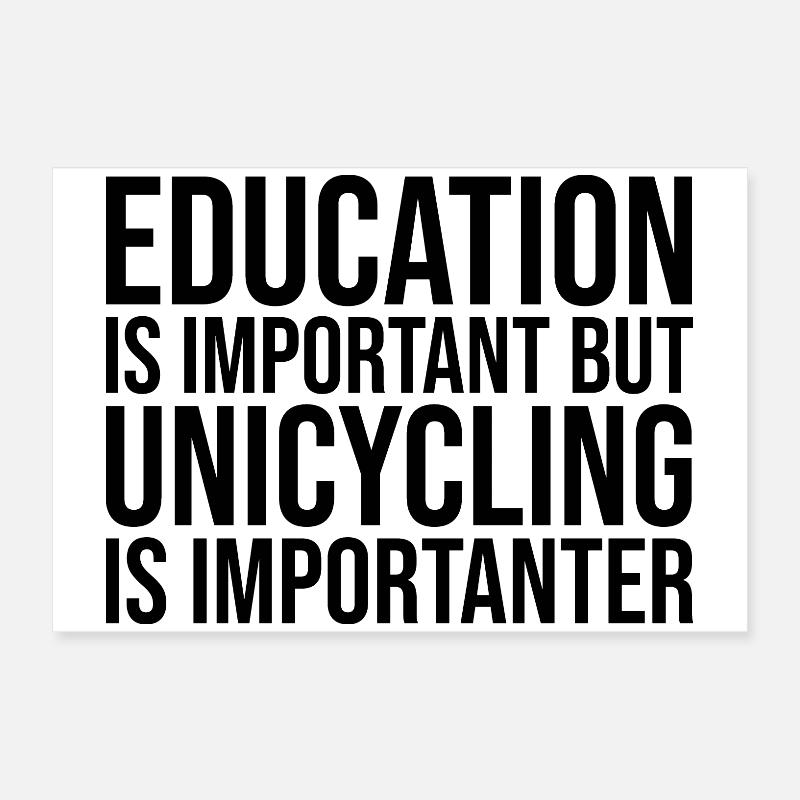 Unicycle Poster 24" x 16" (60x40 cm)