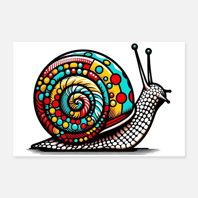 Escargot Poster 60 x 40 cm