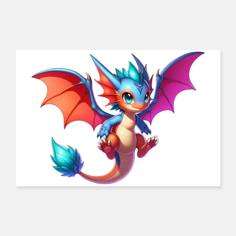 Drache Poster 60x40 cm