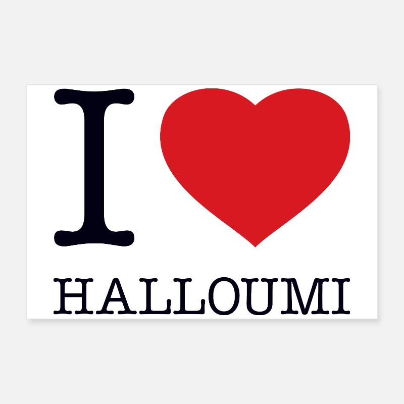 J’adore le Halloumi Poster 60 x 40 cm