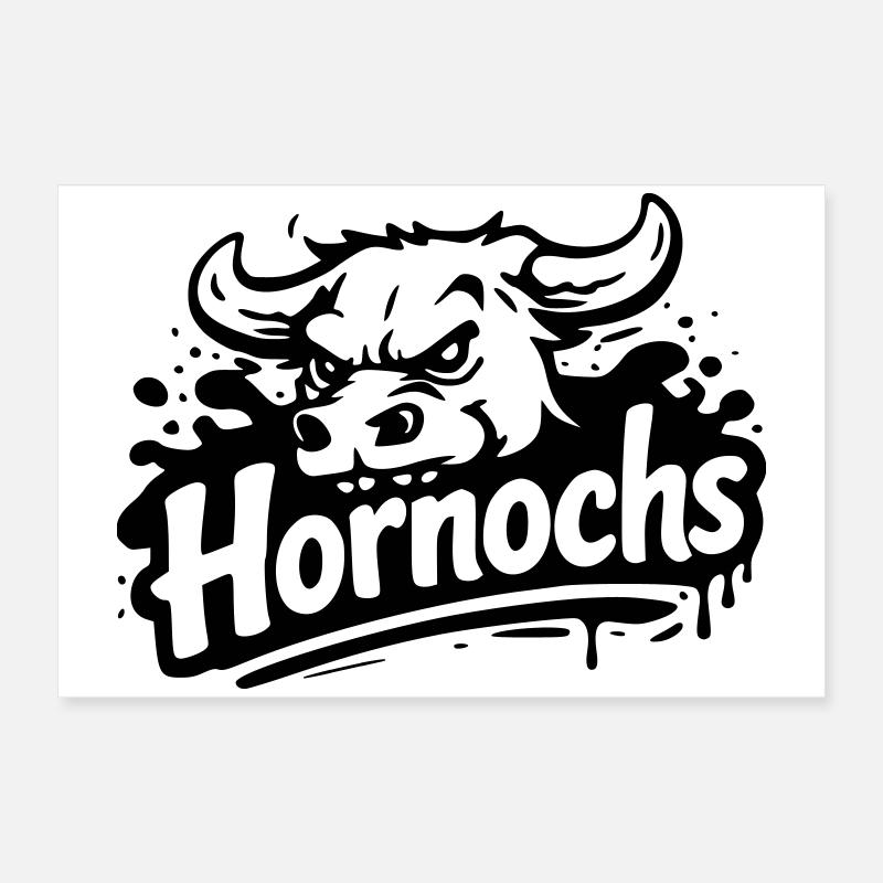 Hornochs Poster 60x40 cm