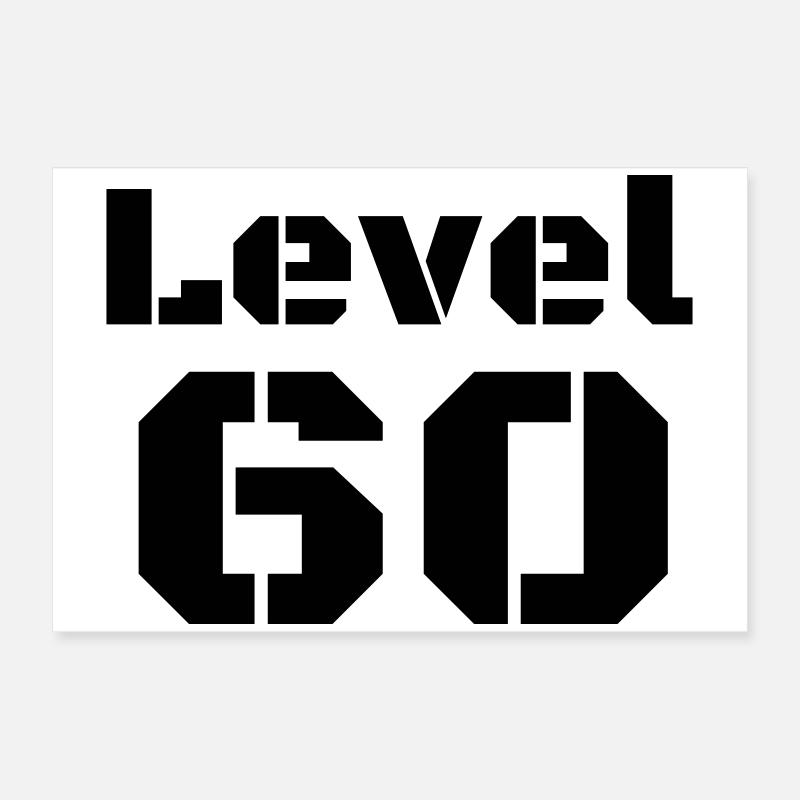 Level 60 Poster 24" x 16" (60x40 cm)