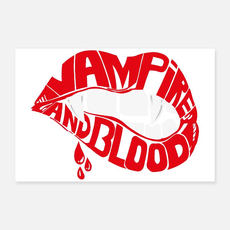 Vampire Lip Poster 24" x 16" (60x40 cm)