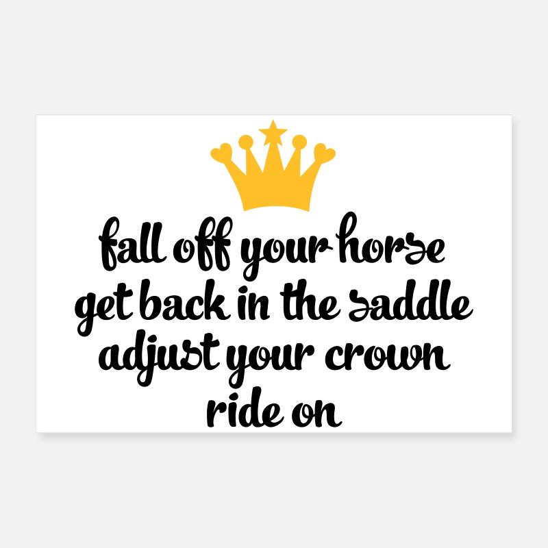 reiten Poster 60x40 cm