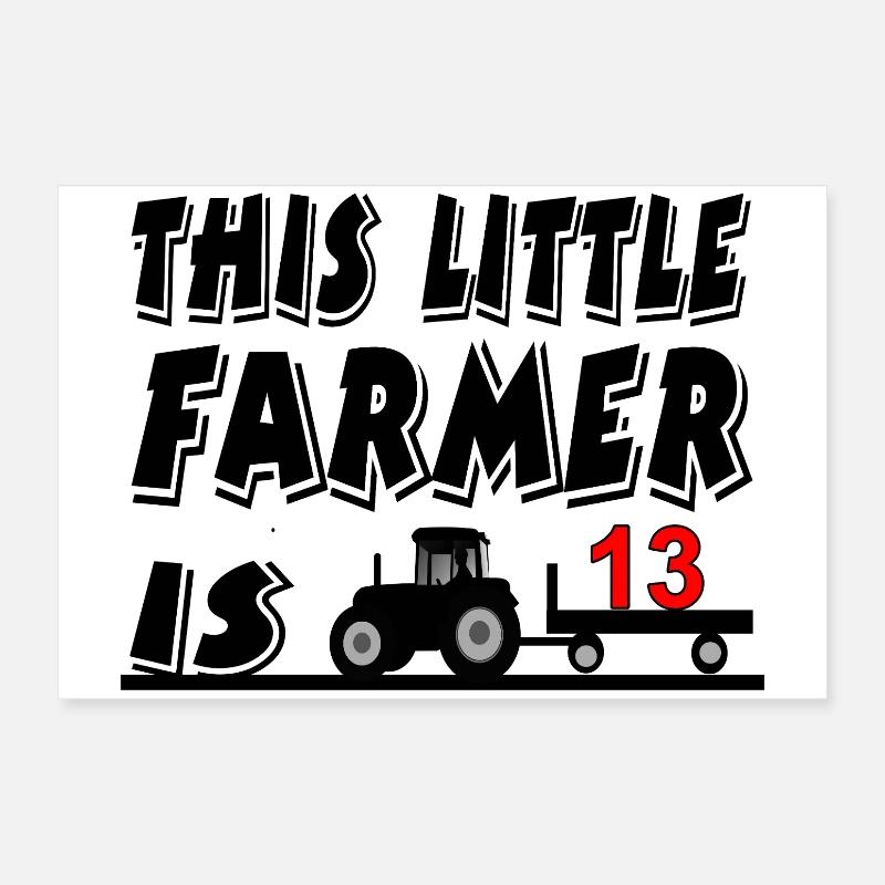 farmer Poster 24" x 16" (60x40 cm)
