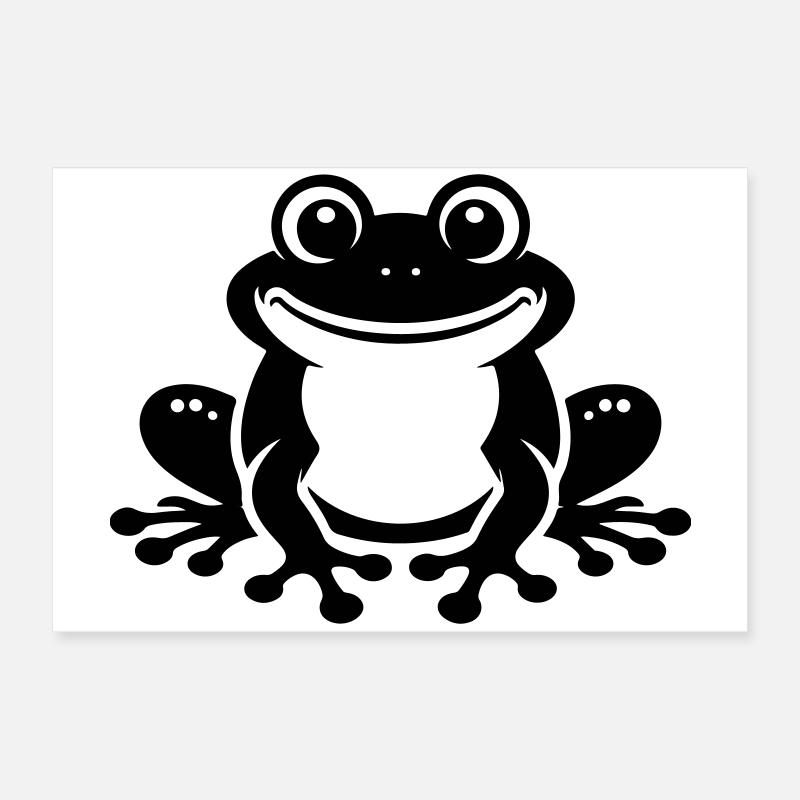 Grenouille Comique Crapaud Poster 60 x 40 cm