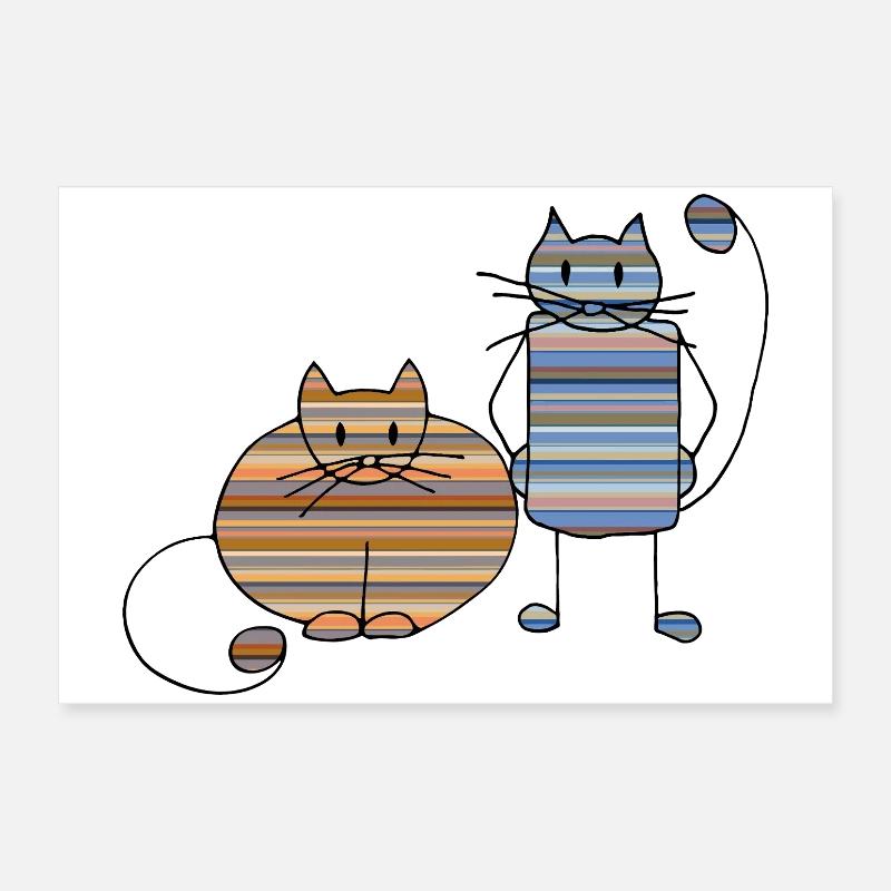 Katzen Poster 60x40 cm