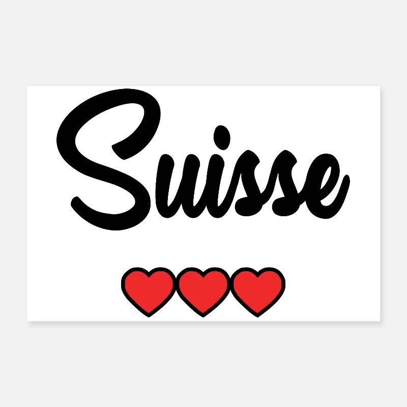 SCHWEIZ Poster 60x40 cm